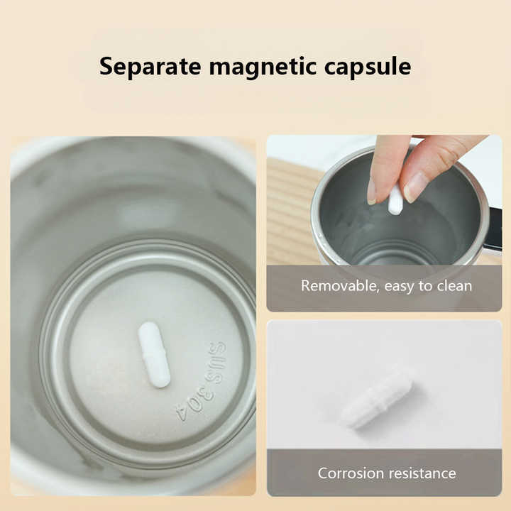 Tasse à café auto-mélangeuse en acier