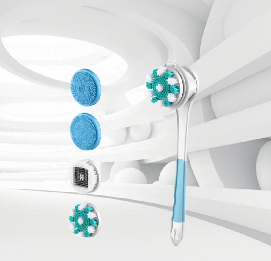 Brosse de bain électrique avec distributeur de savon